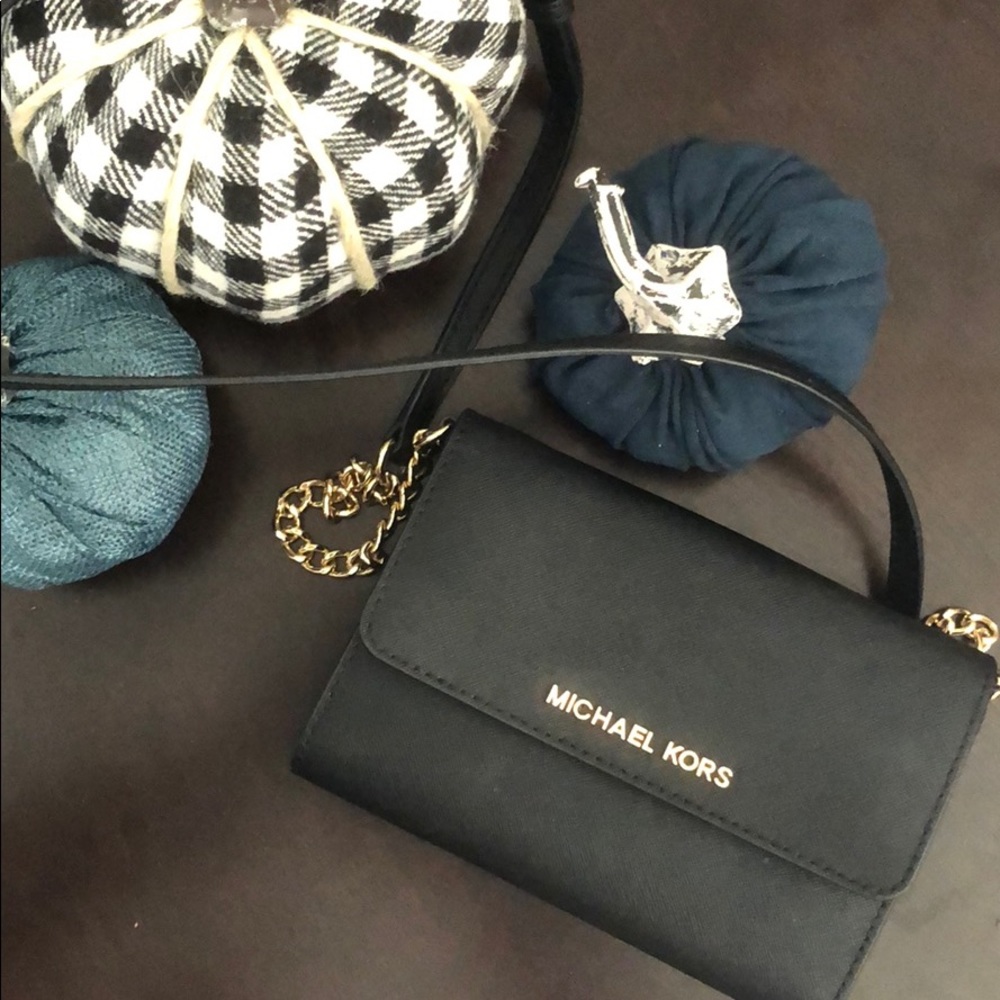 Michael Kora small black messenger bag